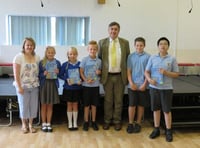 Top pupils get Rotary dictionaries