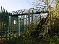 Railway bridge demolition