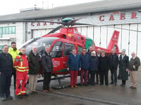 Rotary club visits Cardiff’s Wales Air Ambulance station