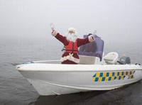 Santa wows children at Llandegfedd Lake