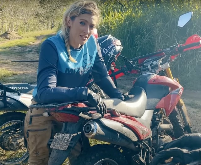 Ruck and roll: Vanessa gets muddy in her dirt bike tour of Belize