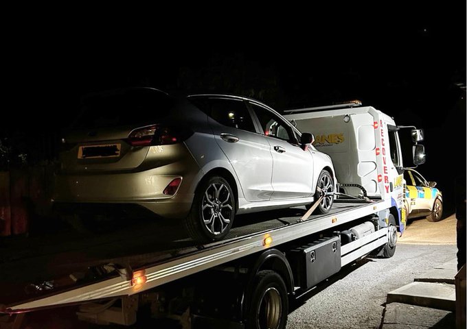 Car seized by police