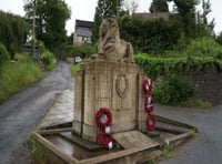 Forest of Dean road closed as four hurt in war memorial car crash