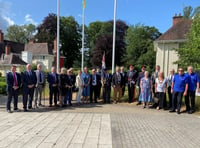 The flag is raised for Armed Forces week