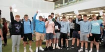 Students collect their GCSE results