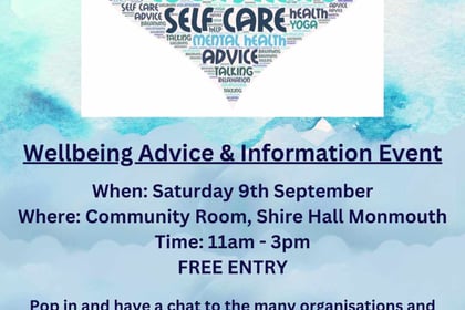 Wellbeing event tomorrow morning 