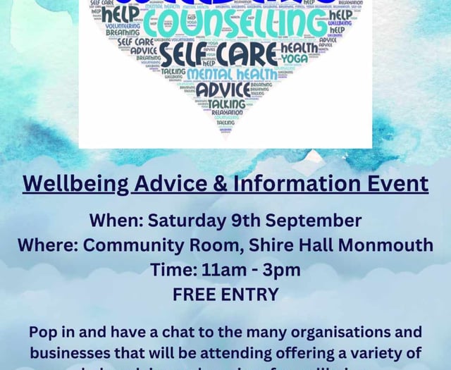 Wellbeing event tomorrow morning 