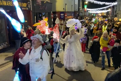 Shine a light for Christmas! Monmouth Lantern Parade really dazzles.