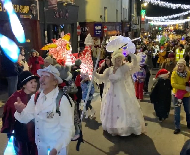 Shine a light for Christmas! Monmouth Lantern Parade really dazzles.