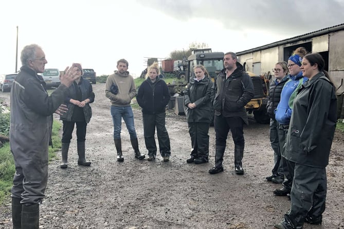 Masterclass training session with Young Farmers Club members at Cefn Coch Ffarm-Rhaglan. (2