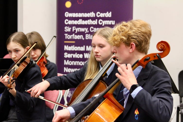 The cello featured in a Folk Medley