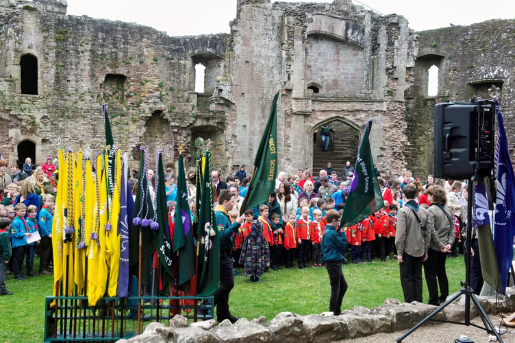 Forming up in the Fountain Court