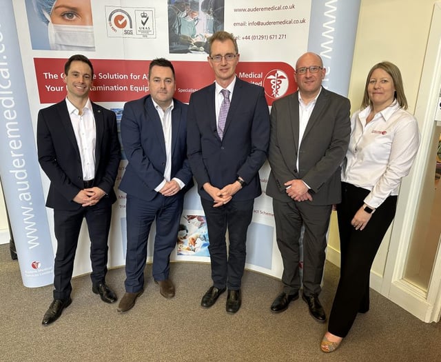 Mp visits Usk medical business