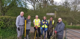 Catherine helps out the Ramblers in Grosmont