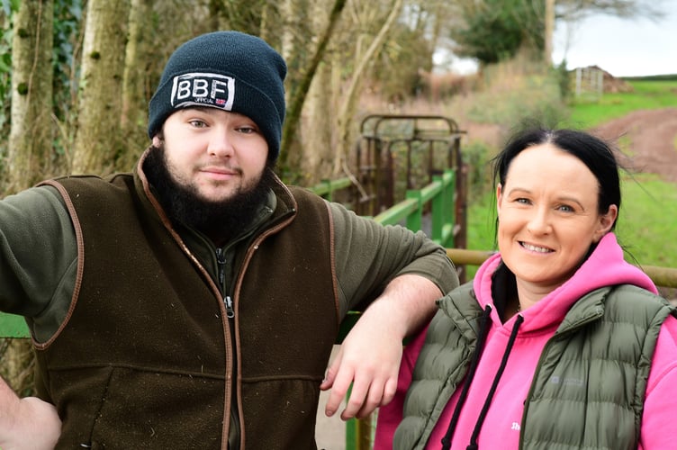 Dianna and Iestyn Spary, Goytre Farm, New Church West, Chepstow, winners of the 2023 Farming Connect Animal Health and Welfare Award at the Lantra Cymru Awards.