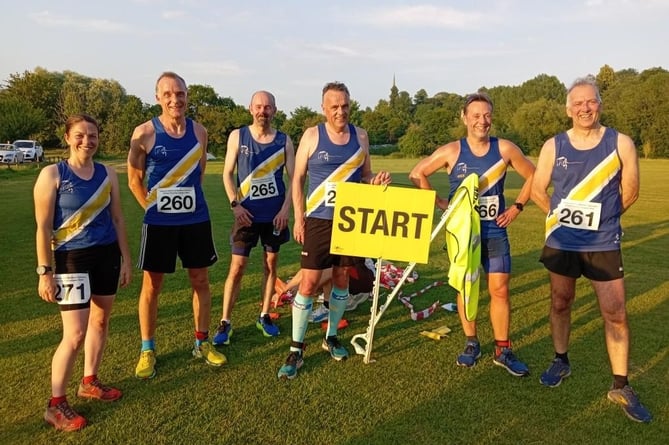 Spirits runners in the Herefordshire and Borders race