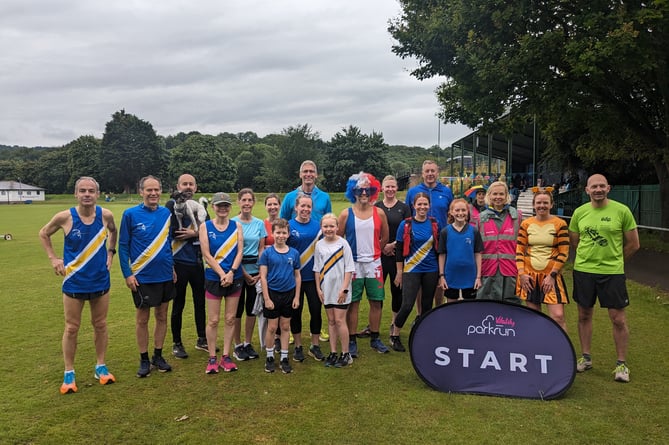 Spirit runners enjoyed the 100th Chippenham parkrun