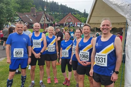 Nearly 200 runners tackle the Tintern Trot