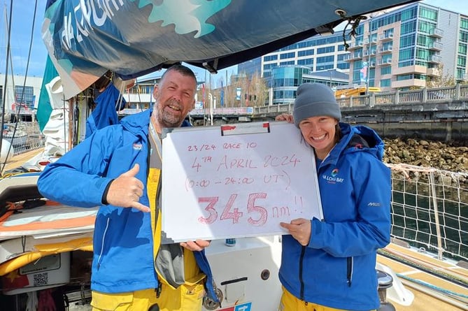 Eric celebrated his birthday by sailing a huge 345nm in one day