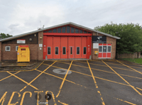 Police establish cordon around fire station