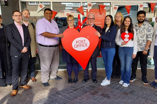 The new post office at Caldicot is opened