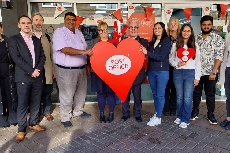 The new post office at Caldicot is opened